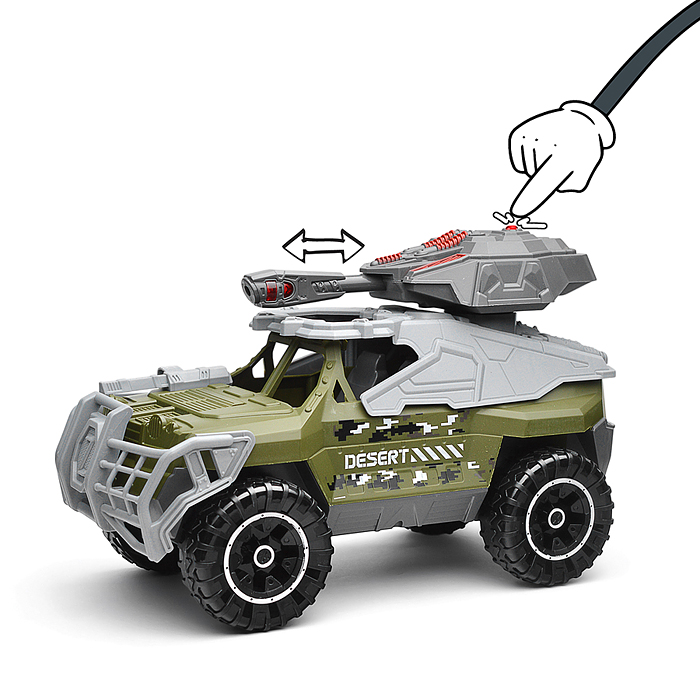 Машина JS207 "Внедорожник" с гранатометом, в коробке