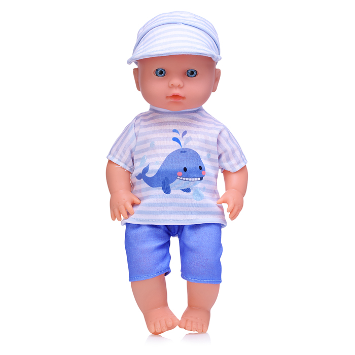 Пупс YL2430A-C "Антошка" (пьет, писает, веснушки) с аксессуарами, в коробке