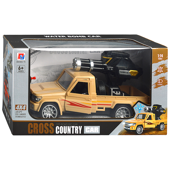 Машина 0855-256 "Пикап" с водной пушкой, р/у, 27 MGz, в коробке