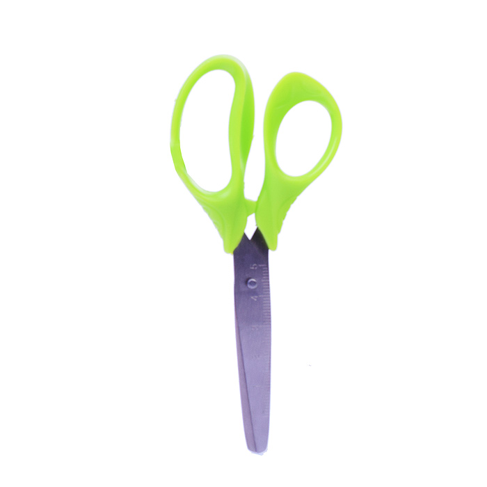 Ножницы детские "Cosmo Ergo Line" 13 см, с линейкой, эргономичные пластиковые кольца, в кар