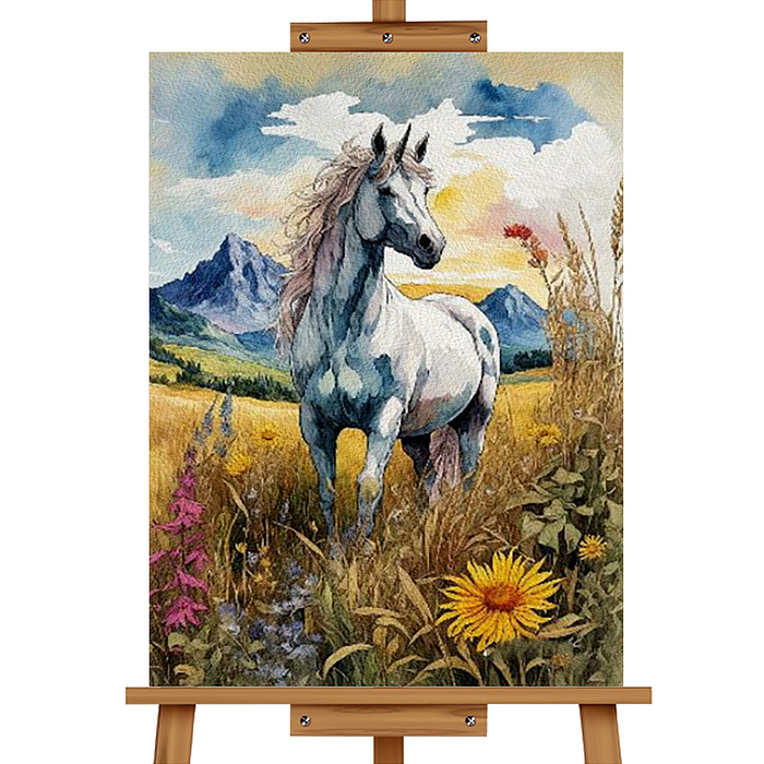 Картина по номерам MKR4030-13 "Грациозная лошадка" 40*30 см. 