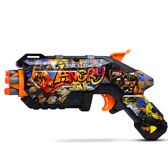 Бластер ZC7203 "Графити" с мягкими пулями, в коробке