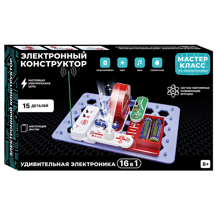 Электронный конструктор MK0016 "Удивительная электронника 16в1"