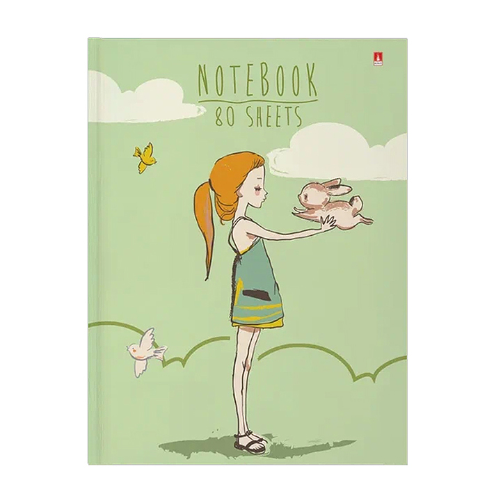 Блокнот- А6. 80 л. "Girl and rabbit" Блокнот- А6. 80 л. "Girl and rabbit"
