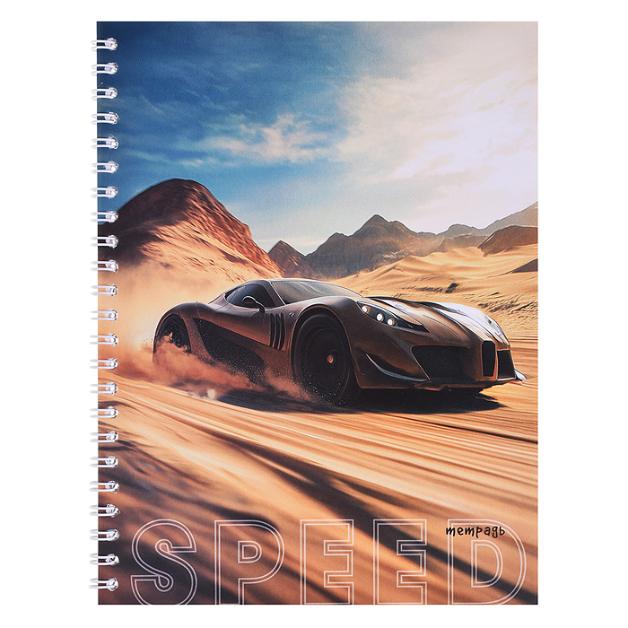 Тетрадь 40л. линейка "Гоночное авто" на гребне Тетрадь 40л. линейка "Гоночное авто" на гребне