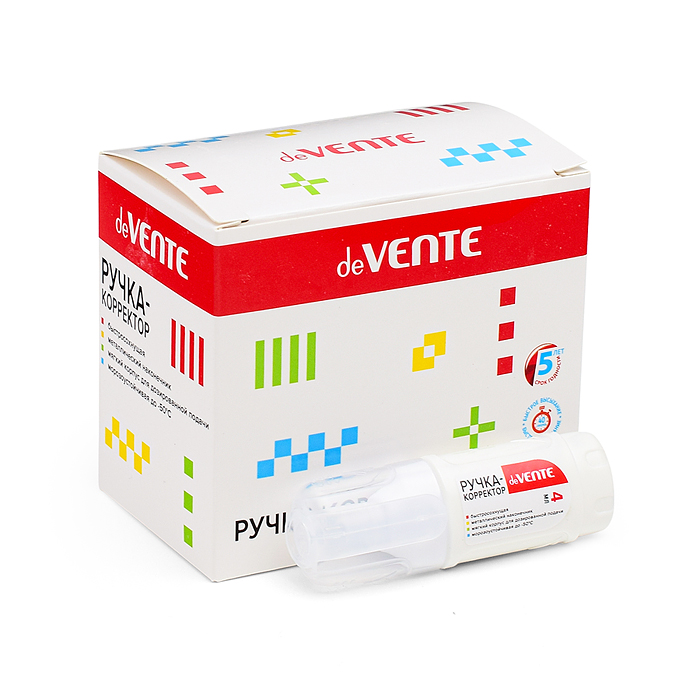 Ручка-корректор 04 мл, быстросохнущая, трубчатая система подачи, в картонном дисплее 