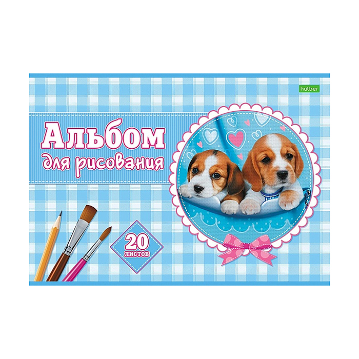 Фото к товару Альбом для рисования 20л "Милые мордашки" А4 на скобе Альбом для рисования 20л "Милые мордашки" А4 на скобе