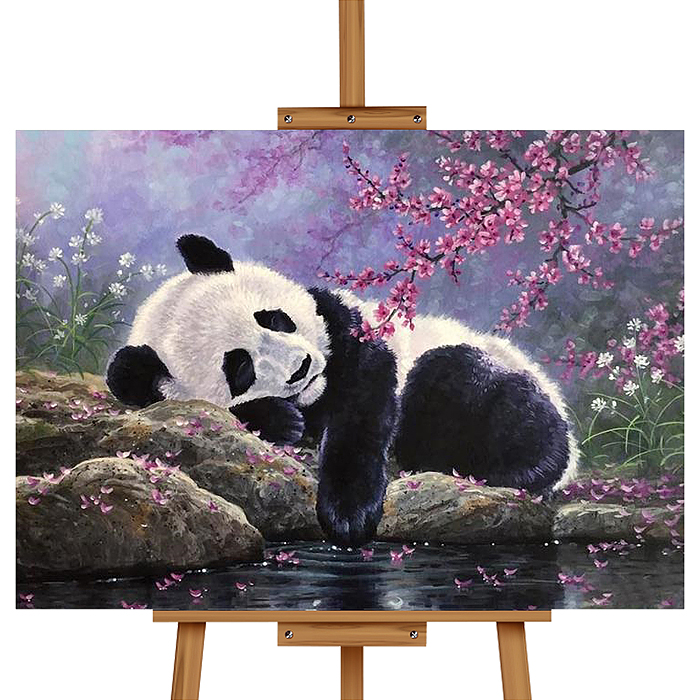 Фото к товару Набор для рисования MKR4030-51 "Картина по номерам 30х40 см. Спящая панда" Набор для рисования MKR4030-51 "Картина по номерам 30х40 см. Спящая панда"