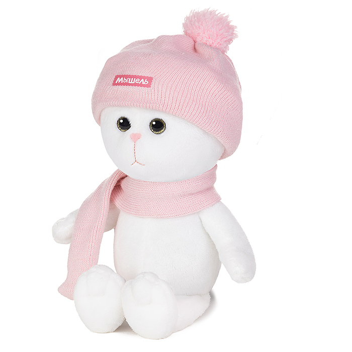 Мышель в Розовой Шапочке и Шарфике, 20 см, в коробке