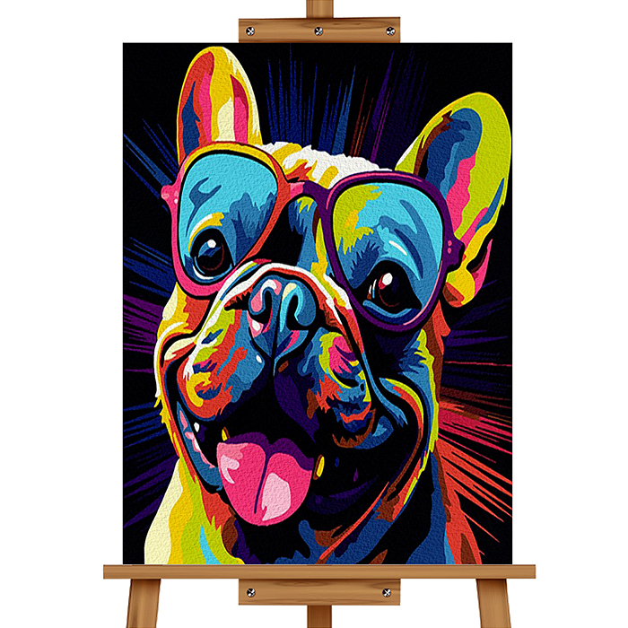 Фото к товару Набор для рисования MKR3020-45 "Картина по номерам 30х20 см. Бульдог" Набор для рисования MKR3020-45 "Картина по номерам 30х20 см. Бульдог"