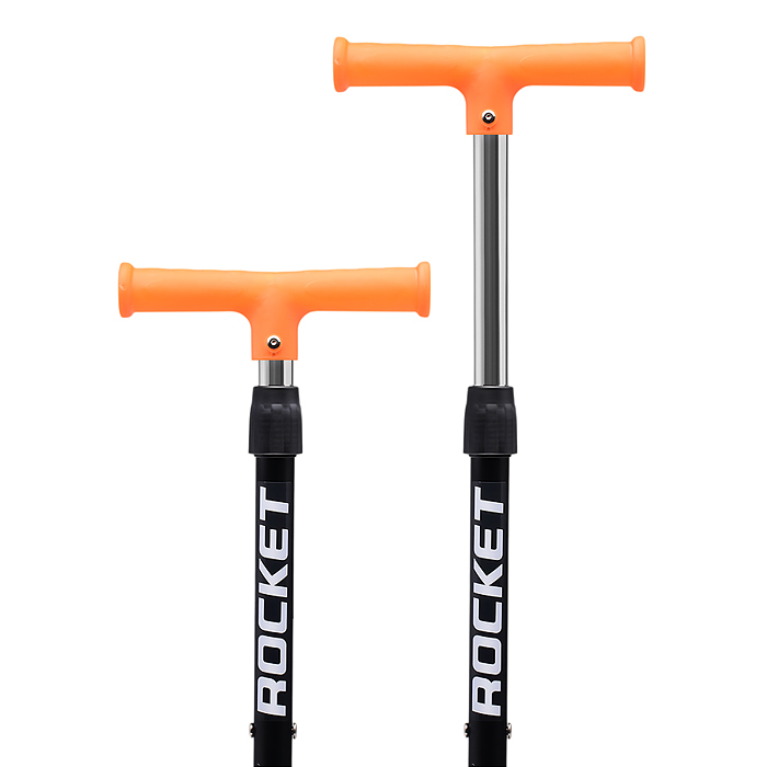 Самокат трёхколёсный ROCKET колёса PU, цвет оранжевый