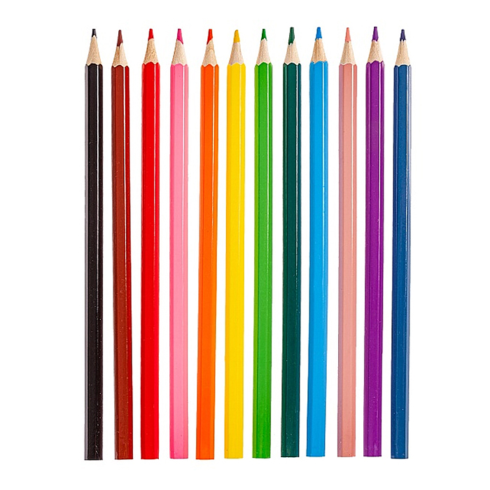 Карандаши цветные 12цв. ECO "COOL RACING" заточен. в карт. коробке с европодвесом