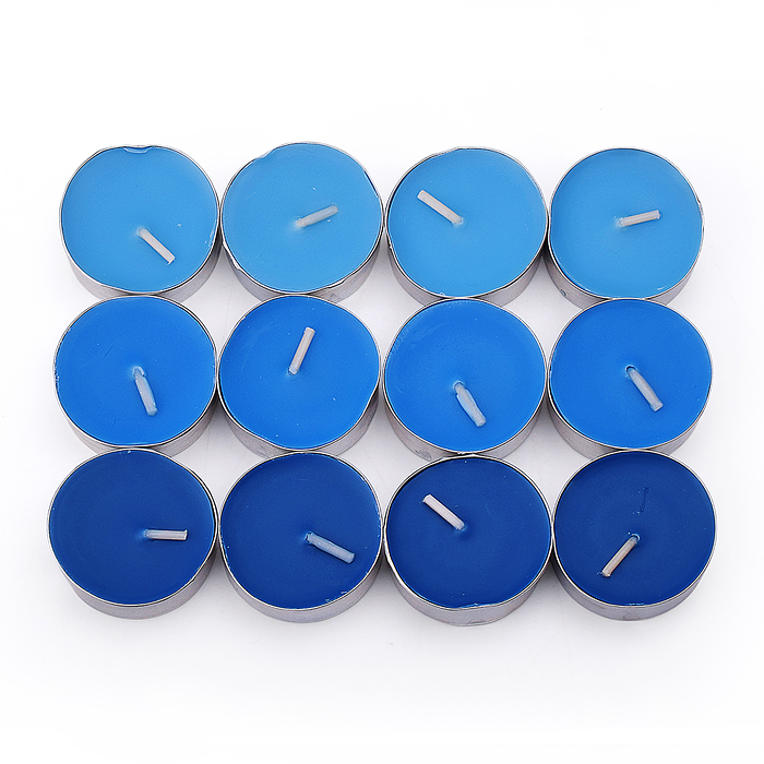 Набор арома свечей 00-7084 (Ваниль/клубника/апельсин/роза/лимон/яблоко/черника/лаванда (12шт.)