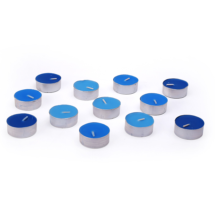 Набор арома свечей 00-7084 (Ваниль/клубника/апельсин/роза/лимон/яблоко/черника/лаванда (12шт.)