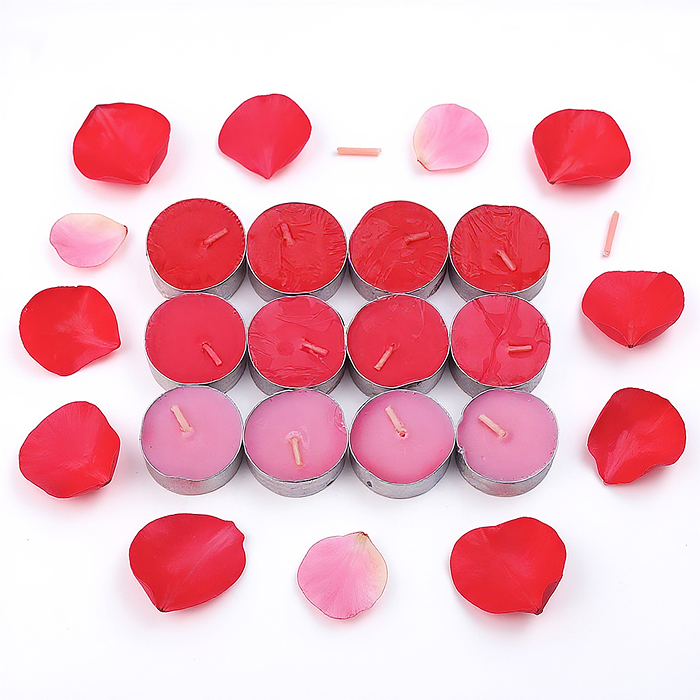 Набор арома свечей 00-7084 (Ваниль/клубника/апельсин/роза/лимон/яблоко/черника/лаванда (12шт.)