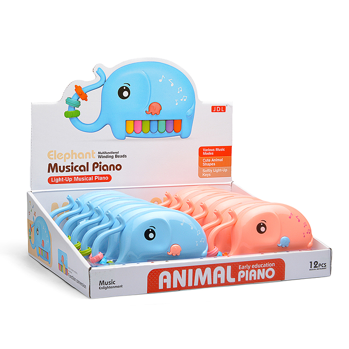 Пианино 8887-1B "Слоник" в коробке