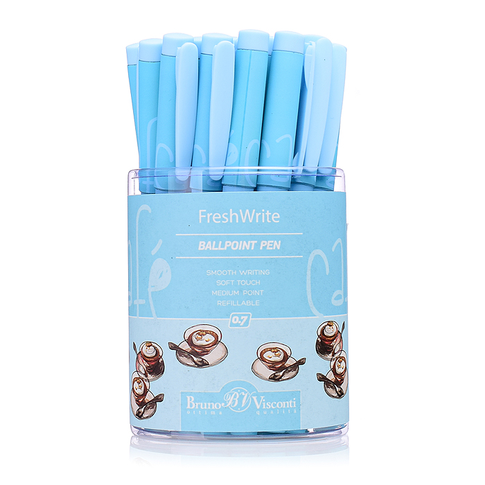 Ручка "FreshWrite. Кофемания. Тирамису" шариковая 0.7мм, синяя