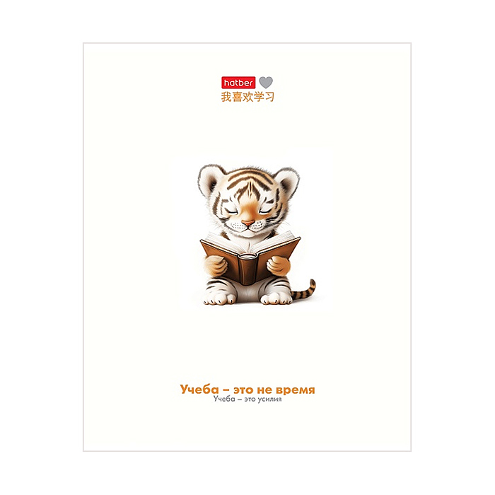 Тетрадь 48л. клетка "Я люблю учиться" А5, на скобе
