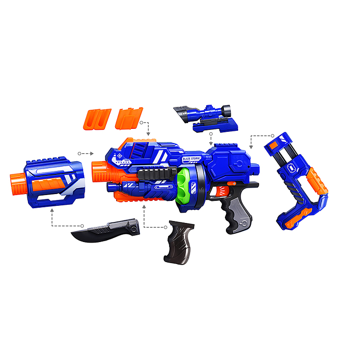 Автомат ZC7089 "Сражение" с мягкими шариками, в коробке