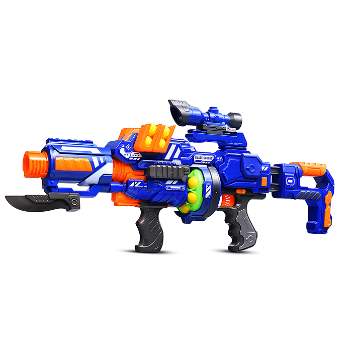 Автомат ZC7089 "Сражение" с мягкими шариками, в коробке