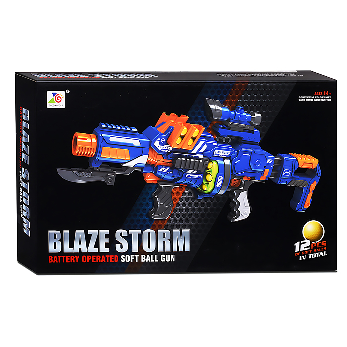 Автомат ZC7089 "Сражение" с мягкими шариками, в коробке