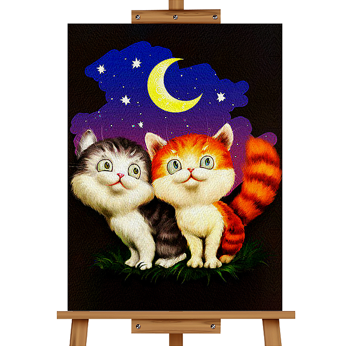 Фото к товару Набор для рисования MKR3020-7 "Картина по номерам 30х20 см. Котятки" Набор для рисования MKR3020-7 "Картина по номерам 30х20 см. Котятки"