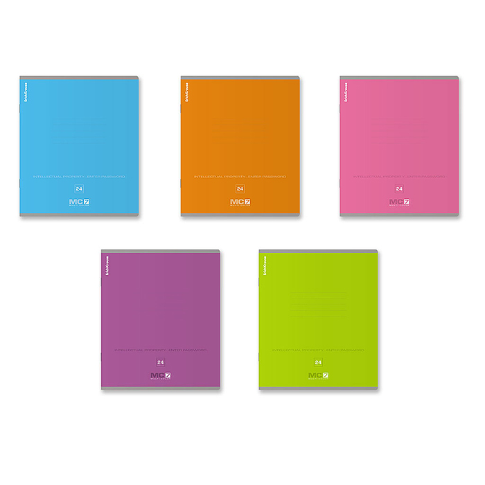 Фото к товару Тетрадь 24л. линейка "MC-7" ассорти Тетрадь 24л. линейка "MC-7" ассорти