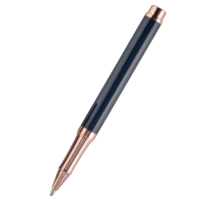 Ручка "Venezia Classico" в картотнном тубусе, 1,0 мм, синяя (корпус синий, футляр черный)