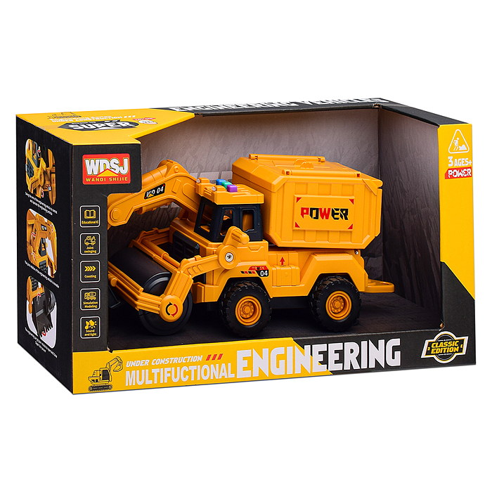 Экскаватор WD104-B "Строитель" в коробке