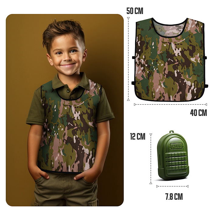 Автомат 737B "Опасность" (с акустич.и светов.вибрацией+тактич.жилет+стратегич.пакет) в коробке