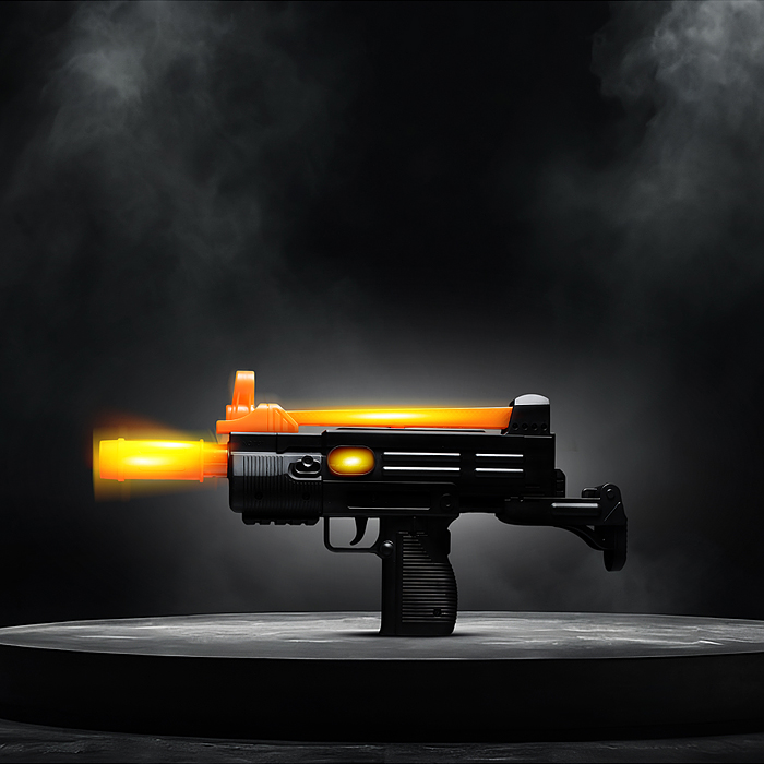 Автомат 737B "Опасность" (с акустич.и светов.вибрацией+тактич.жилет+стратегич.пакет) в коробке