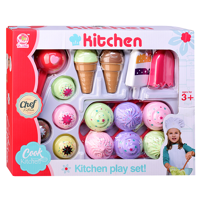 Набор посуды с продуктами SK18D "Десерт" в коробке