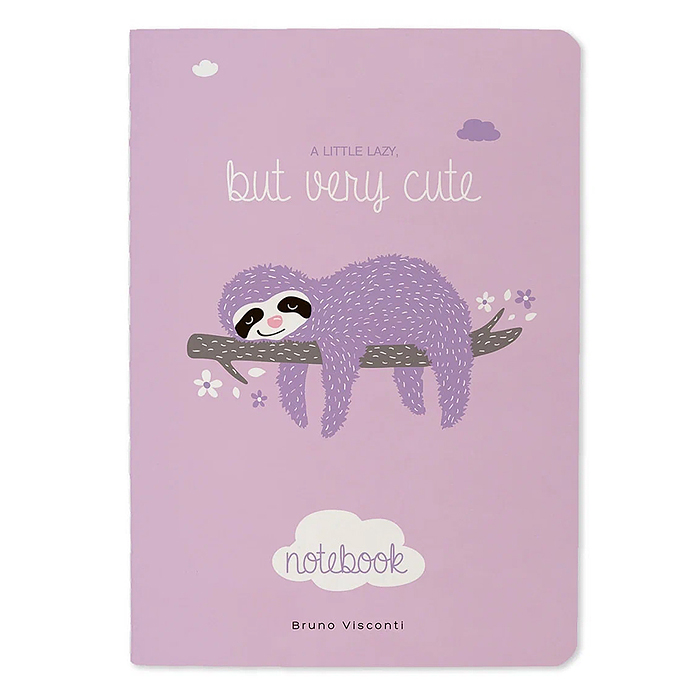 Блокнот-тетрадь 32 л. клетка "Ленивец"