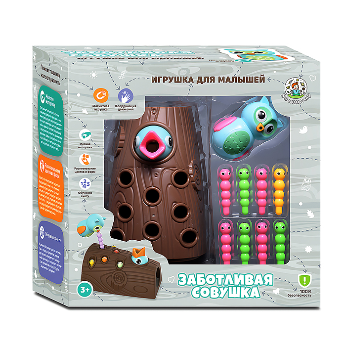 Фото к товару Игра развивающая Y0145 "Заботливая совушка" Игра развивающая Y0145 "Заботливая совушка"