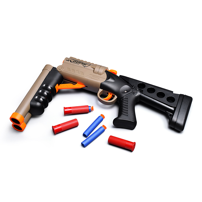 Бластер BT0071 "Крутая перестрелка" с мягкими пулями, в коробке
