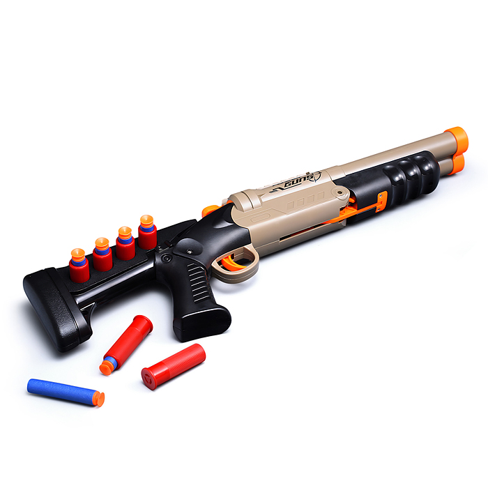 Бластер BT0071 "Крутая перестрелка" с мягкими пулями, в коробке