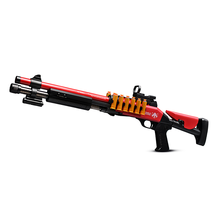 Автомат KB1218 "Захватчик" цвет красно-чёрный, в коробке