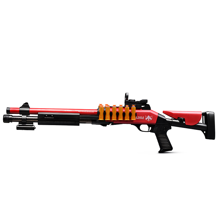 Автомат KB1218 "Захватчик" цвет красно-чёрный, в коробке