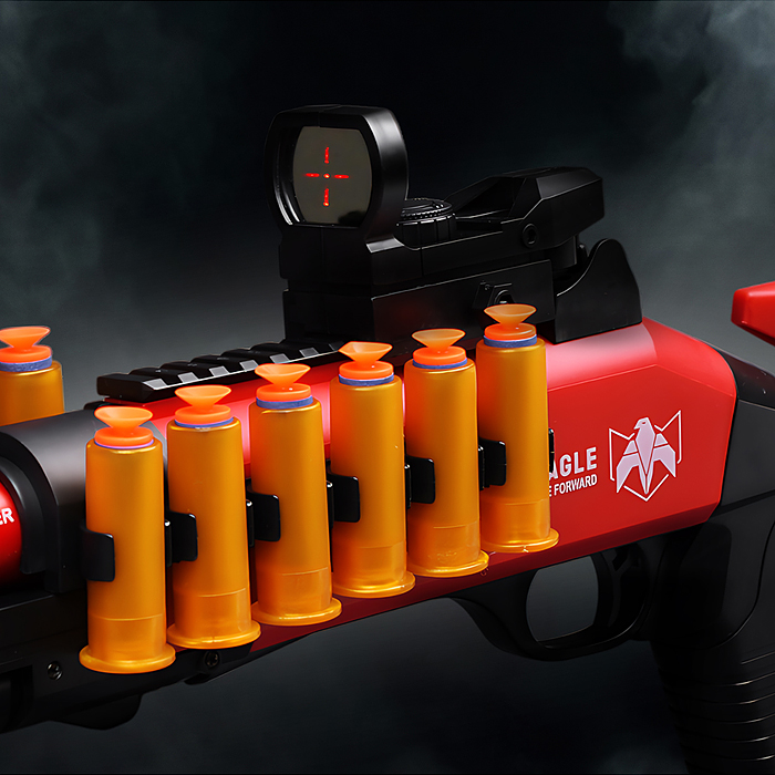 Автомат KB1218 "Захватчик" цвет красно-чёрный, в коробке