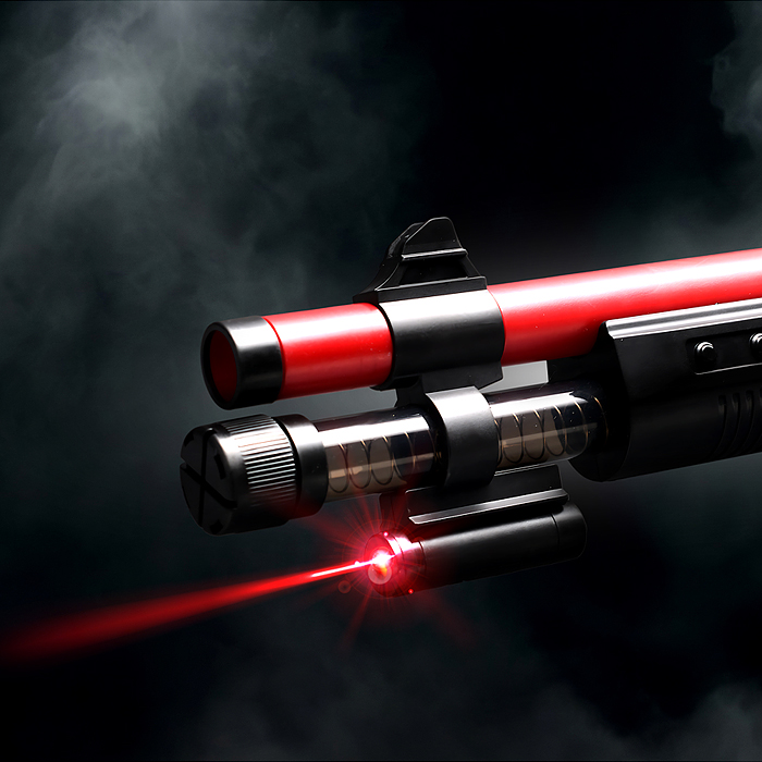 Автомат KB1218 "Захватчик" цвет красно-чёрный, в коробке