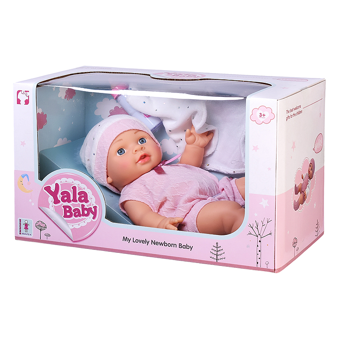 Пупс YL2430C-K "Катенька" с аксессуарами, в коробке