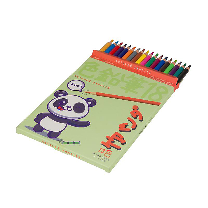 Фото к товару Карандаши цветные пластиковые 4,0 Мм "Kawaii Animals", 18 цветов, 4 вида Карандаши цветные пластиковые 4,0 Мм "Kawaii Animals", 18 цветов, 4 вида