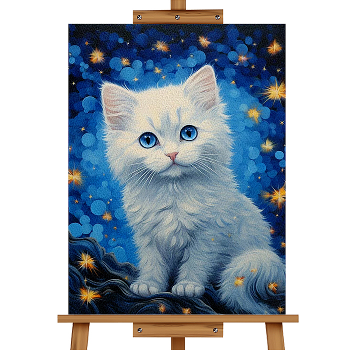 Набор для рисования MKR4030-27 "Картина по номерам 30х40 см. Котёнок" 