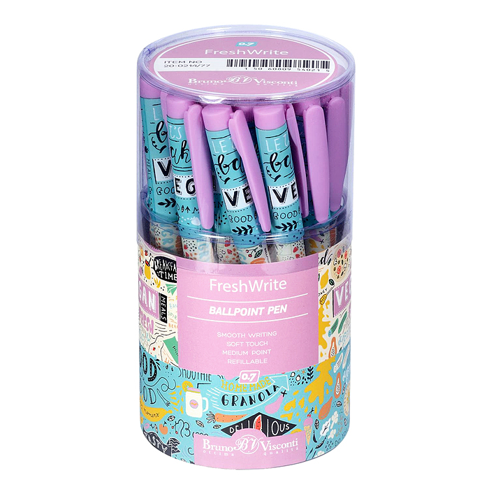 Ручка "FreshWrite. Vegan. Фруктовый микс" шариковая 0.7 мм, синяя