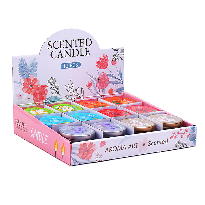 Свеча декоративная 00-7036 "Цветочная фантазия" 