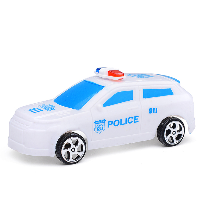 Автовоз 2024-2B "Автомагистраль" с полицейским авто, в пакете