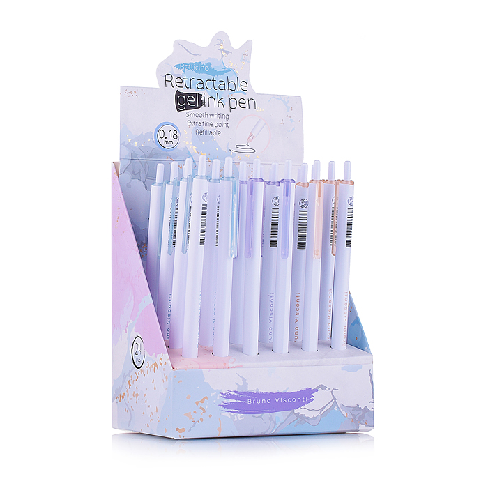 Ручка "Primavera"  гелевая, 0.18 ММ, черная, 3 вида