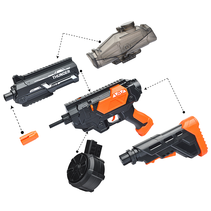 Автомат 320-29 "Боец" с водными пулями, в коробке