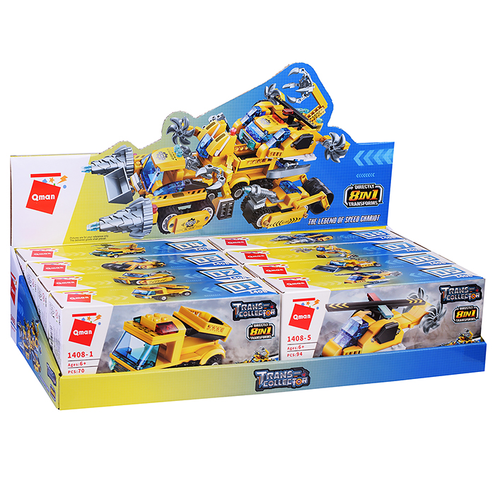 Конструктор 1408 "Строительная техника" (ассорти) в коробке