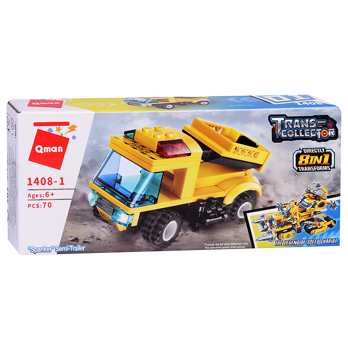 Конструктор 1408 "Строительная техника" (ассорти) в коробке